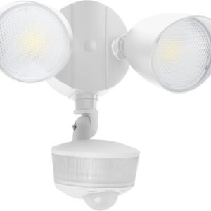 34W 3700-lumen LED outdoor sensor light with night light function