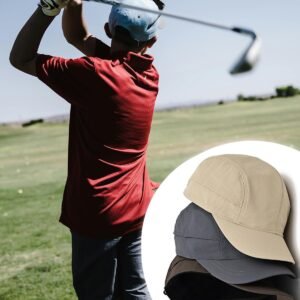 Unmarked Sports Quick-Dry Sun Visor Hat, Lightweight Short Brim Breathable Baseball Cap for Outdoor Running Golf