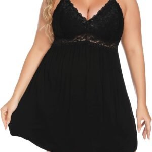 Women's Plus Size Lace Modal Spaghetti Straps