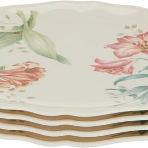 Melamine snack plates (4-piece set), lightweight and durable