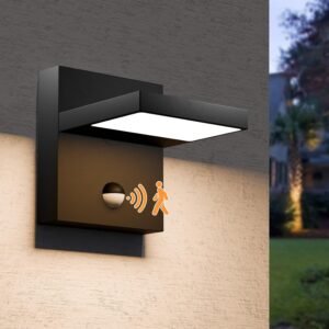 Outdoor light with motion sensor, 650-lumen LED safety light
